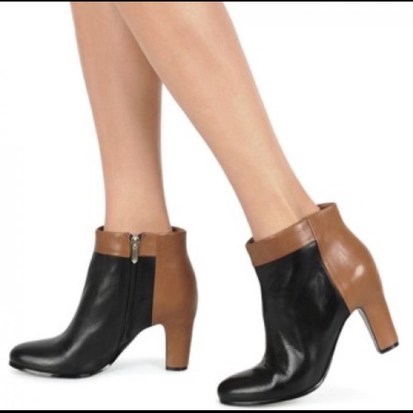 Sam Edelman Shoes - SAM EDELMAN Shay 2-Tone Leather Booties, 8.5